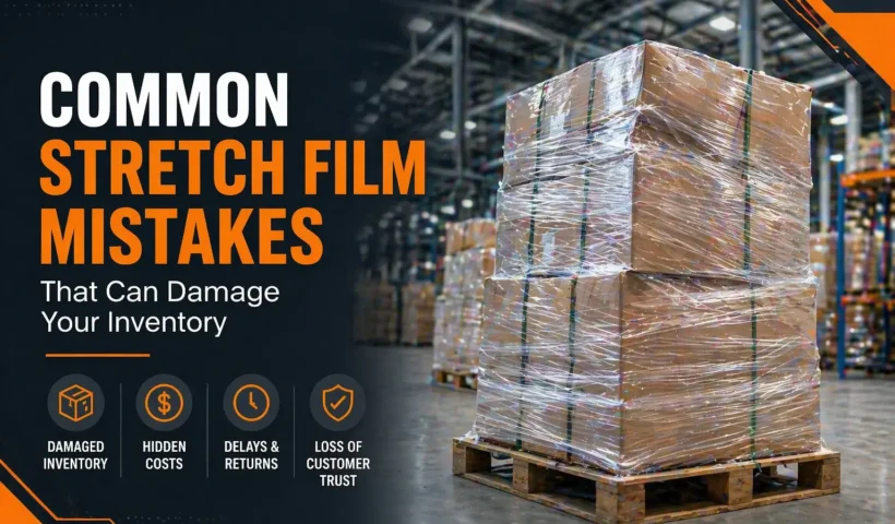stretch film mistakes causing pallet damage in warehouse