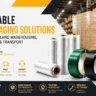 Reliable custom packaging solution for Auckland warehousing, shipping, and transport operations featuring stretch film, PET strapping, and pallet protection systems.