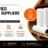 ISO certified packaging supplies Auckland warehouse worker securing pallet with PET strapping