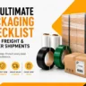 Packaging checklist for NZ courier and freight shipments with cartons, pallets, PET strapping and stretch film